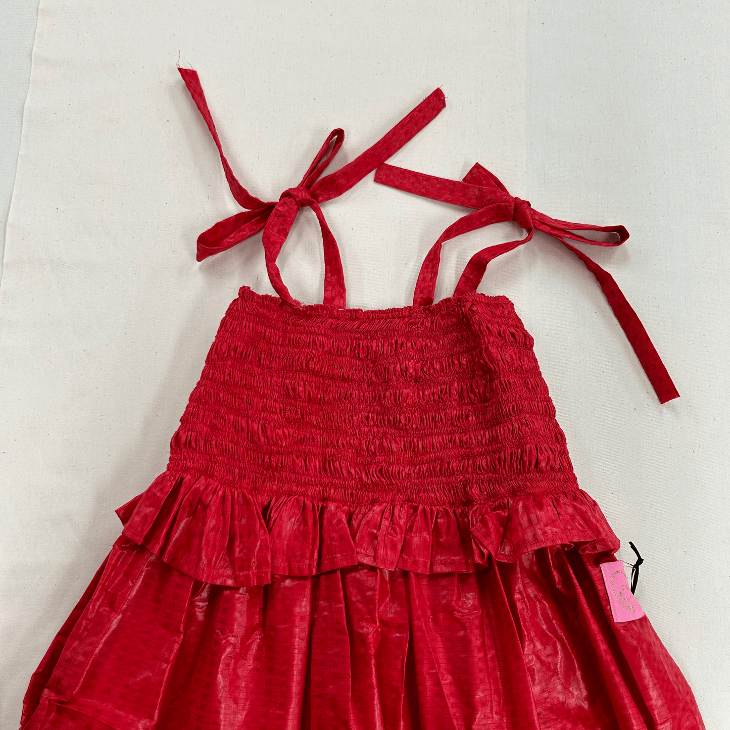 2 in 1 Elastic Long Dress - Red