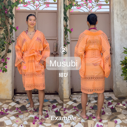 YUKATA BRODER / BAMBOO GREEN