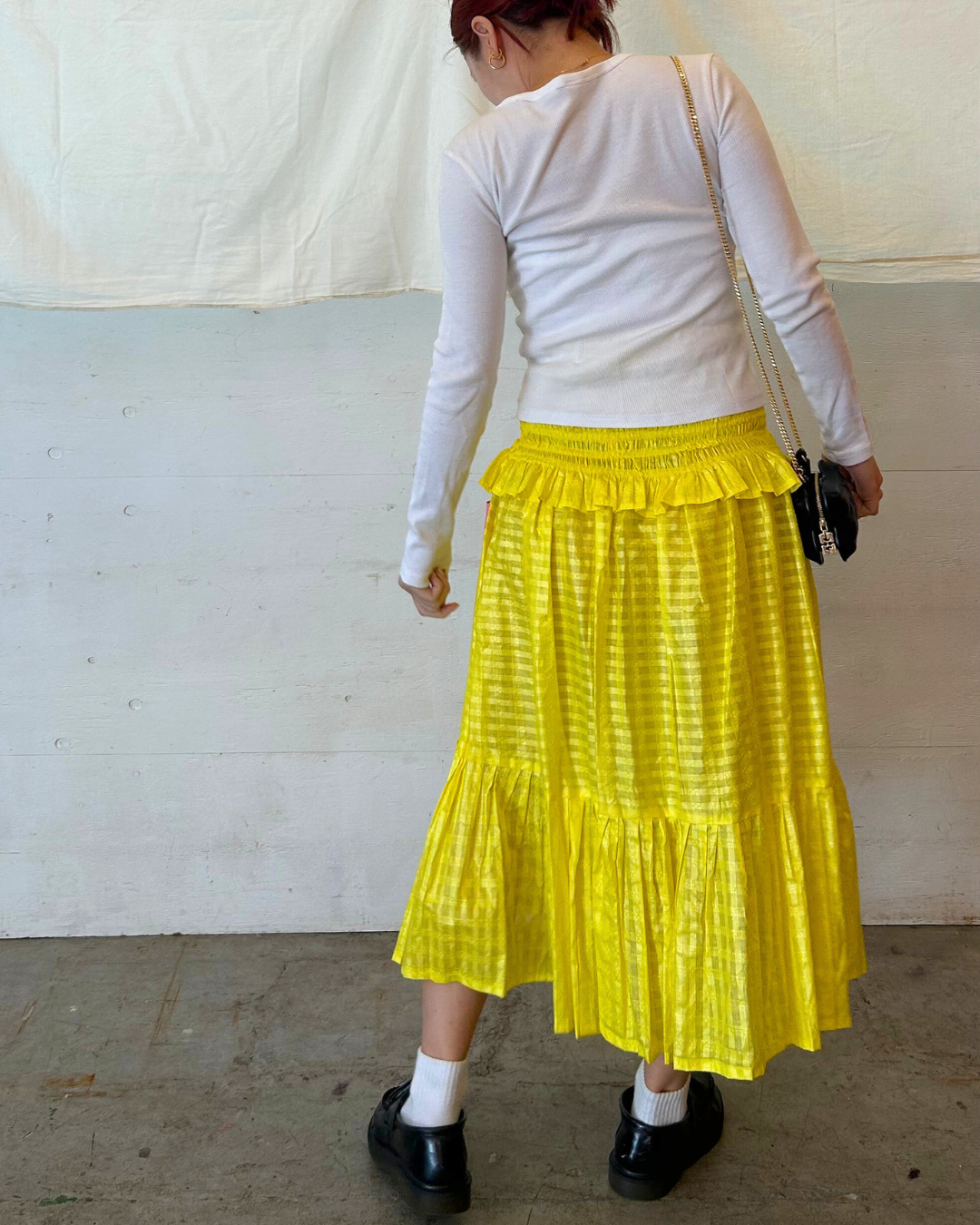 2 in 1 Dress Skirt - Yellow 