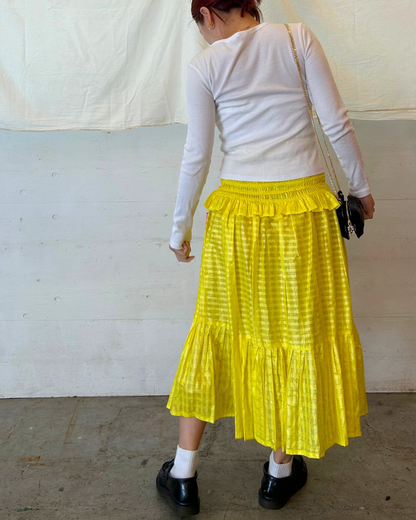 2 in 1 Dress Skirt - Yellow 