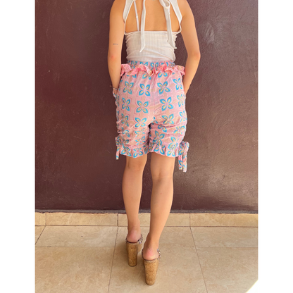 Beaded embroidered shorts (Size S)