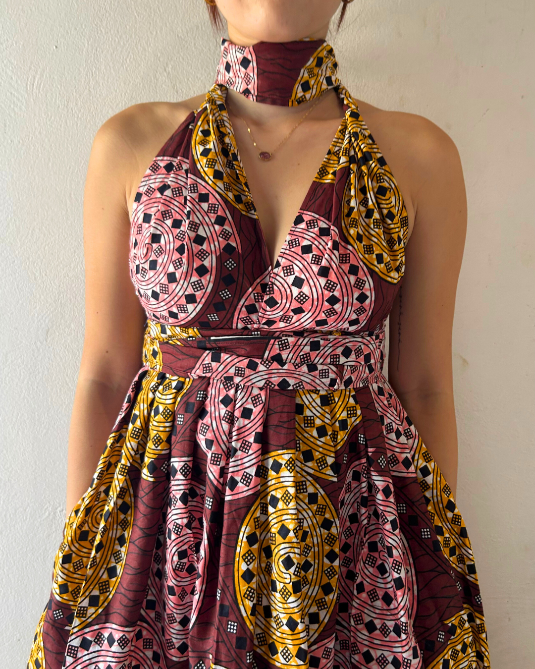 Obi dress - Tropical Wax Color