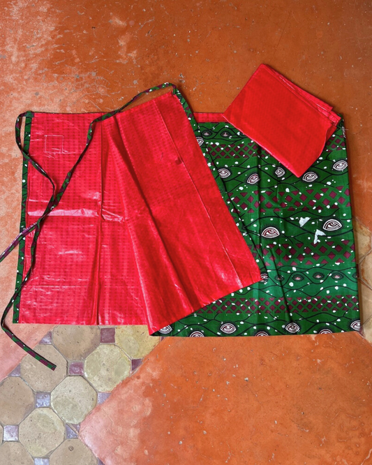 Reversible wrap skirt (Wax x Wakh) *Short