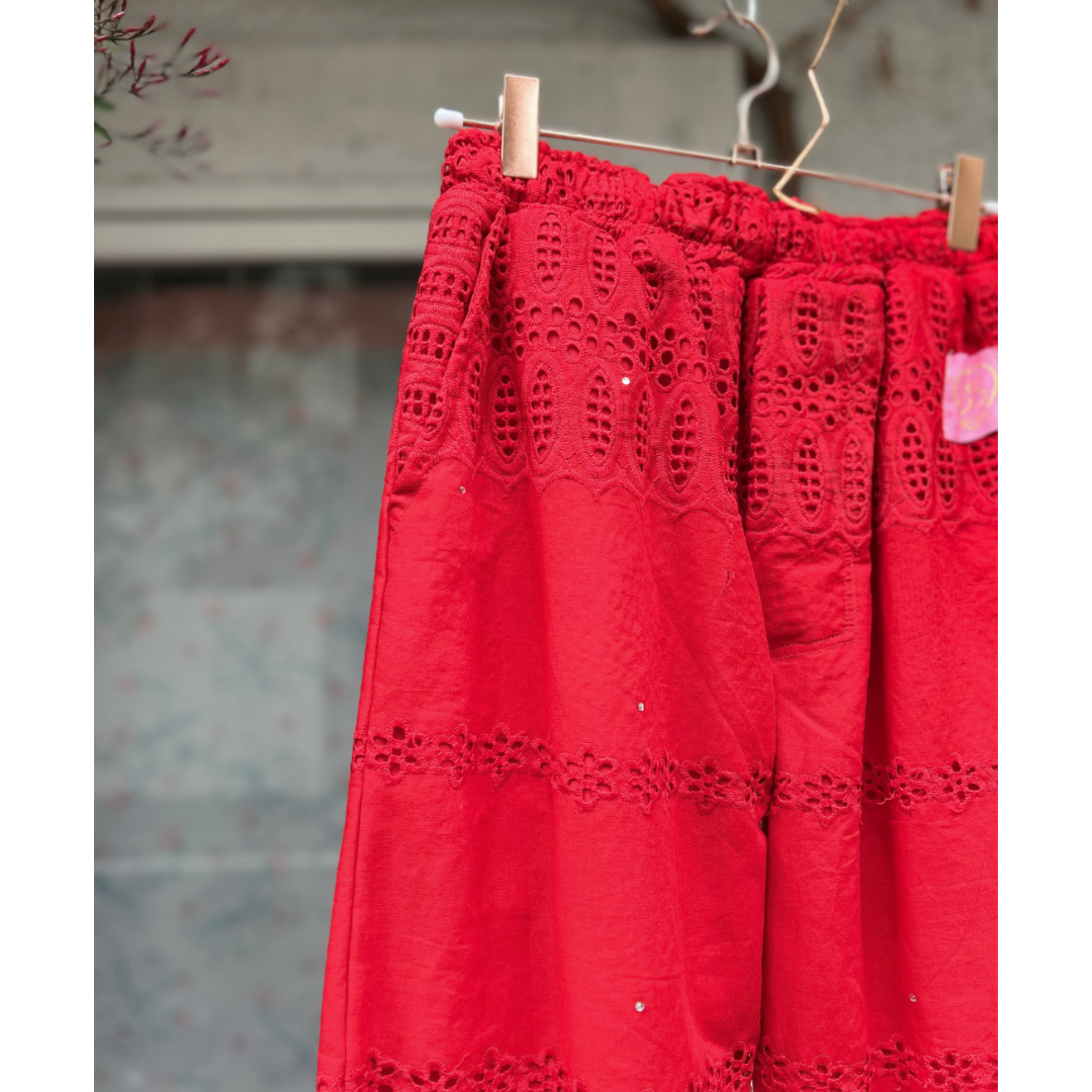 Embroidered Lace Pantaloons (Size S/M)
