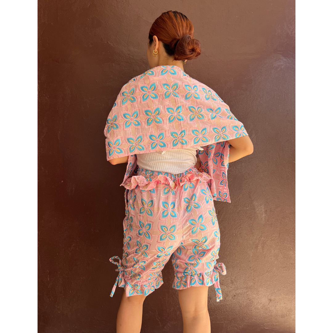 Beaded embroidered shorts (Size S)