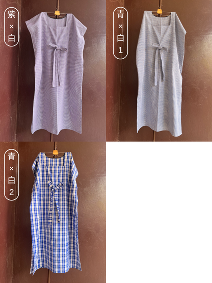 Bou Bou Tan/ ロング（寒色チェック３種類）