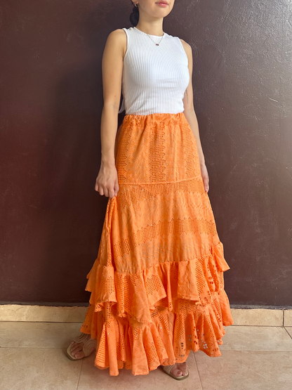 ダブルラッフルスカート (Size S/M)