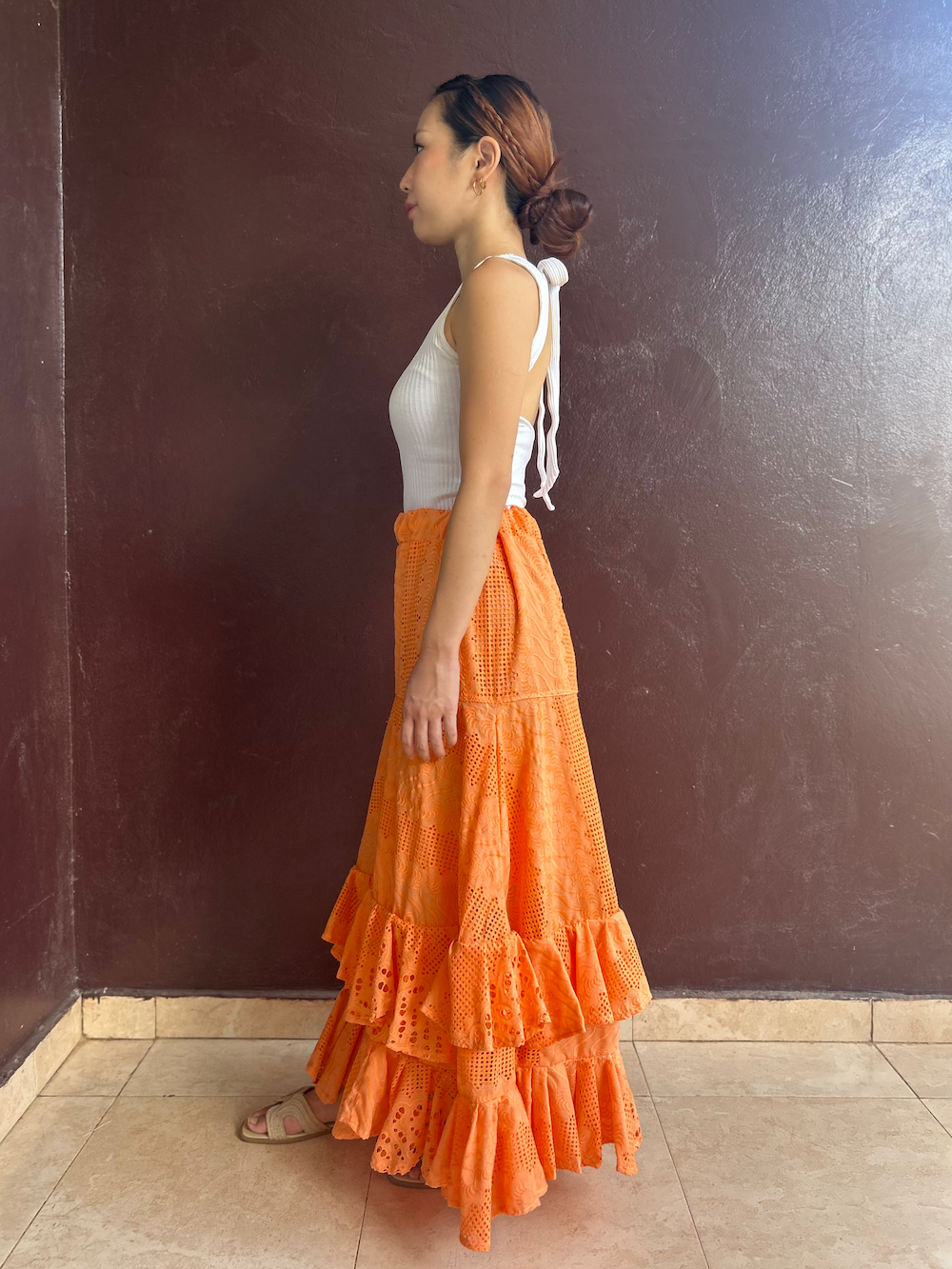 ダブルラッフルスカート (Size S/M)