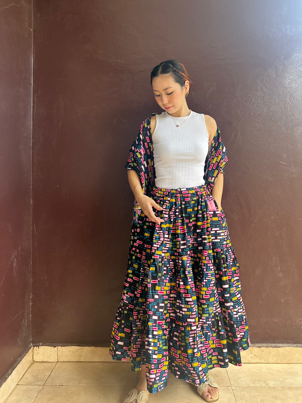 Tiered skirt (Size M/L)