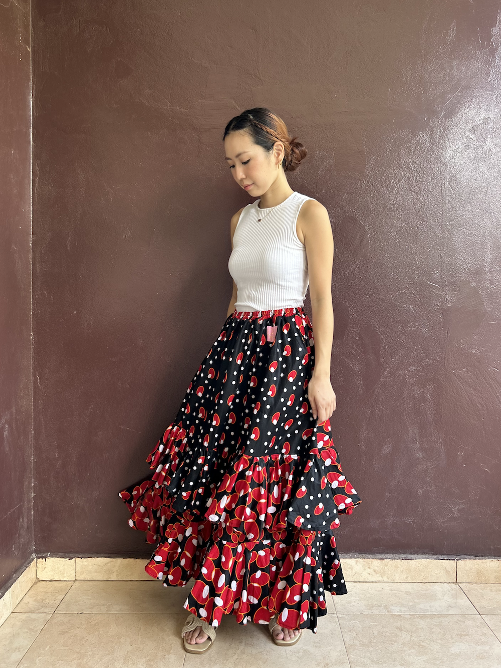 Double Ruffle Skirt (Size S/M) 