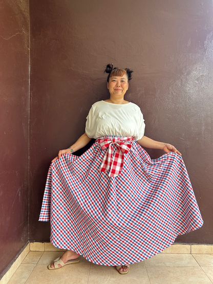 リボンサーキュラススカート (Size M/L)