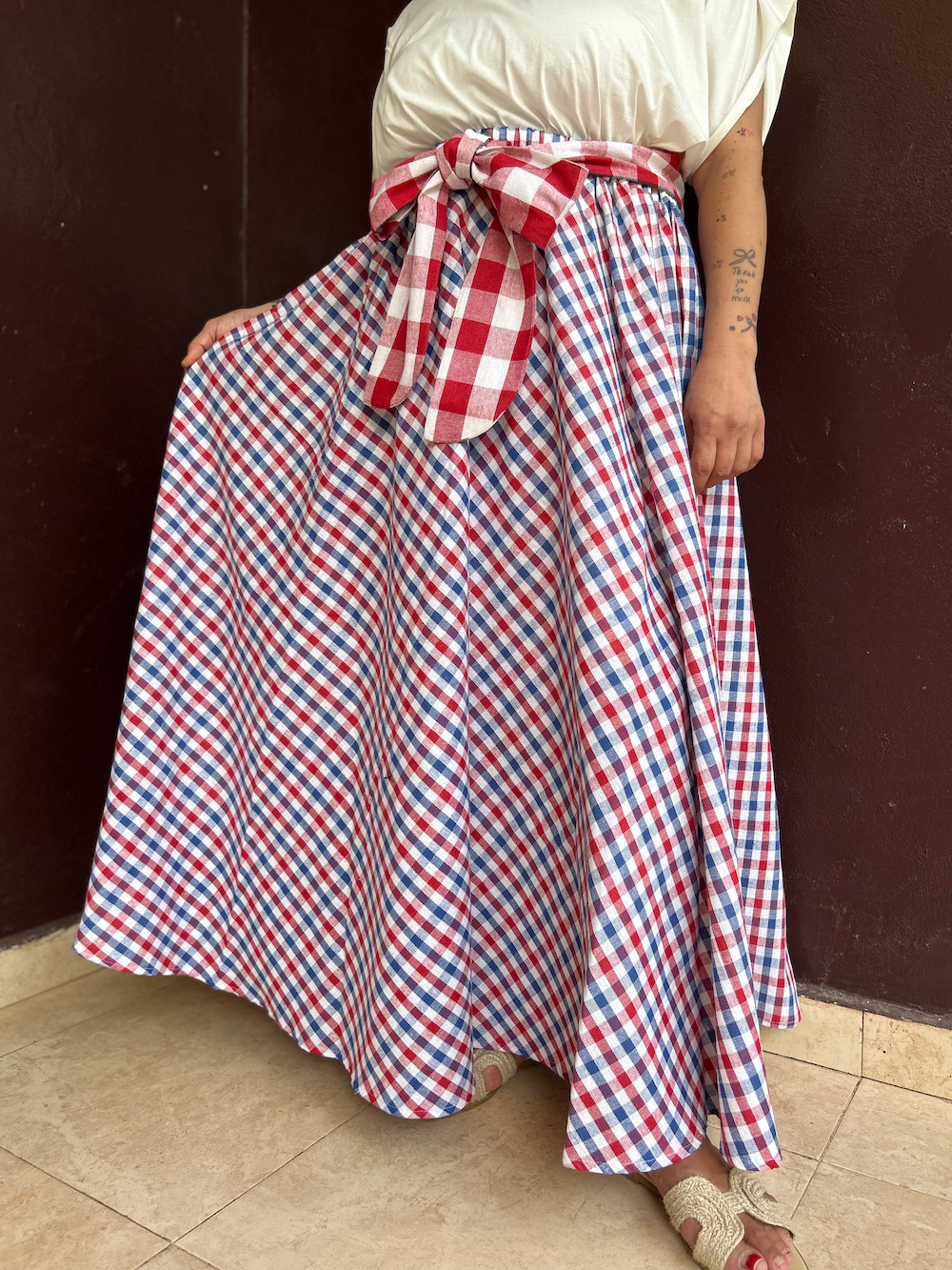 リボンサーキュラススカート (Size M/L)