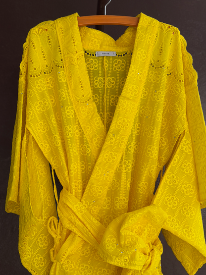 YUKATA BRODE LONG / YELLOW