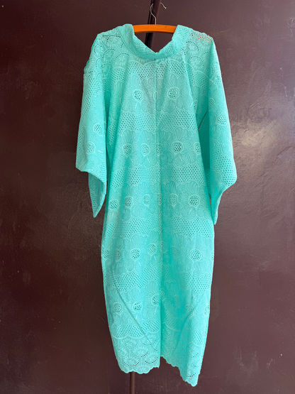 YUKATA BRODE LONG / LIGHT BLUE