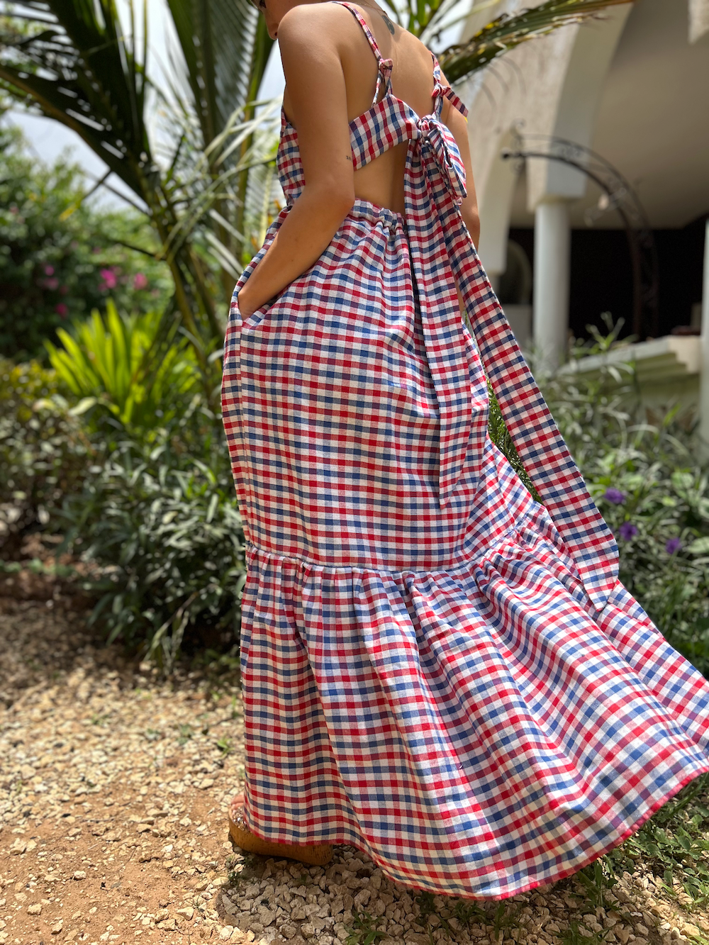 Back Ribbon Dress (Size M/L)