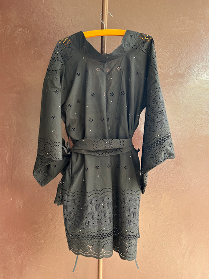 YUKATA BRODER / BLACK