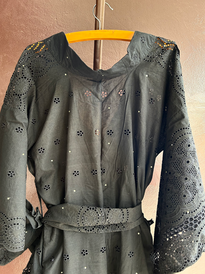 YUKATA BRODER / BLACK