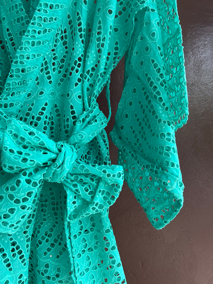 YUKATA BRODER / BAMBOO GREEN