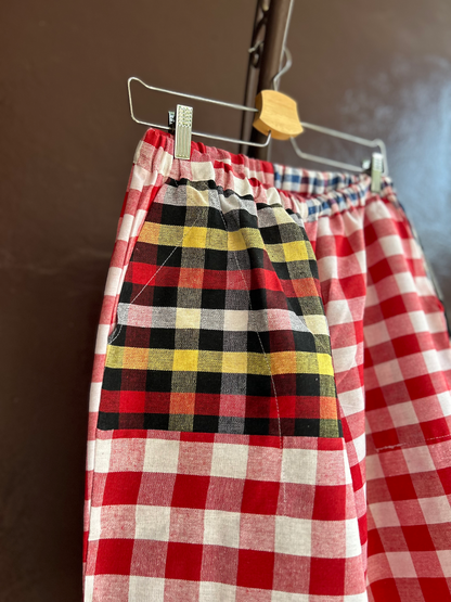 Patchwork pants / size L