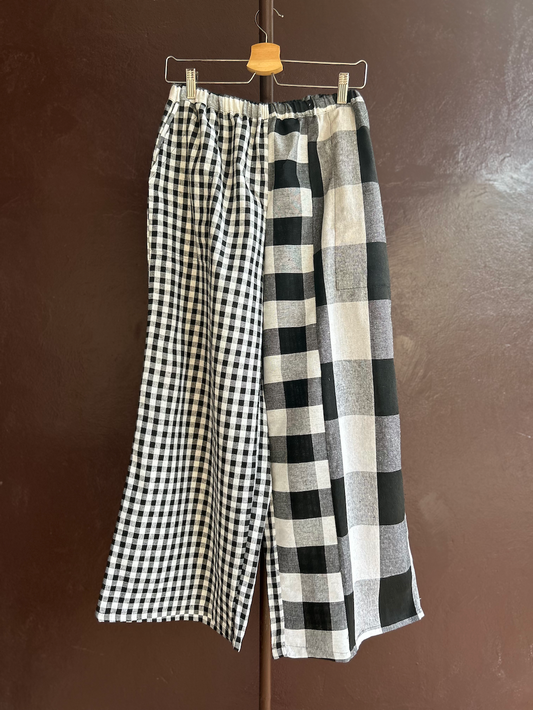 Patchwork pants / size L 