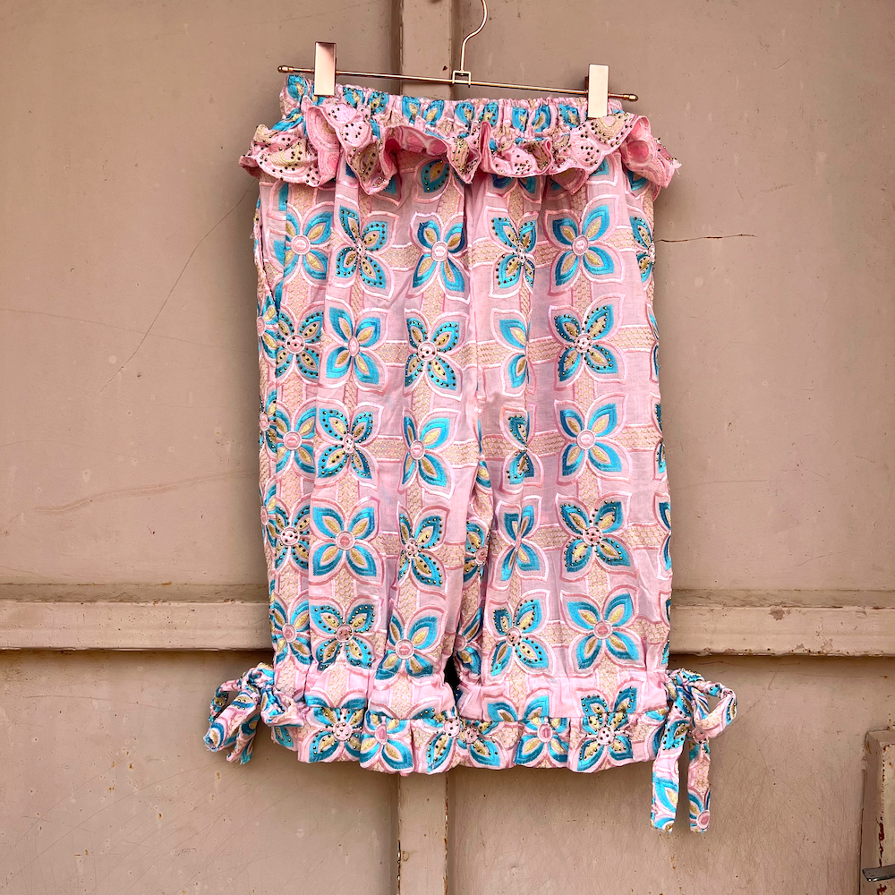 Beaded embroidered shorts (Size S)