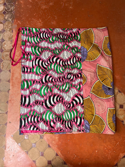Reversible wrap skirt (Wax x Wakh) *Long