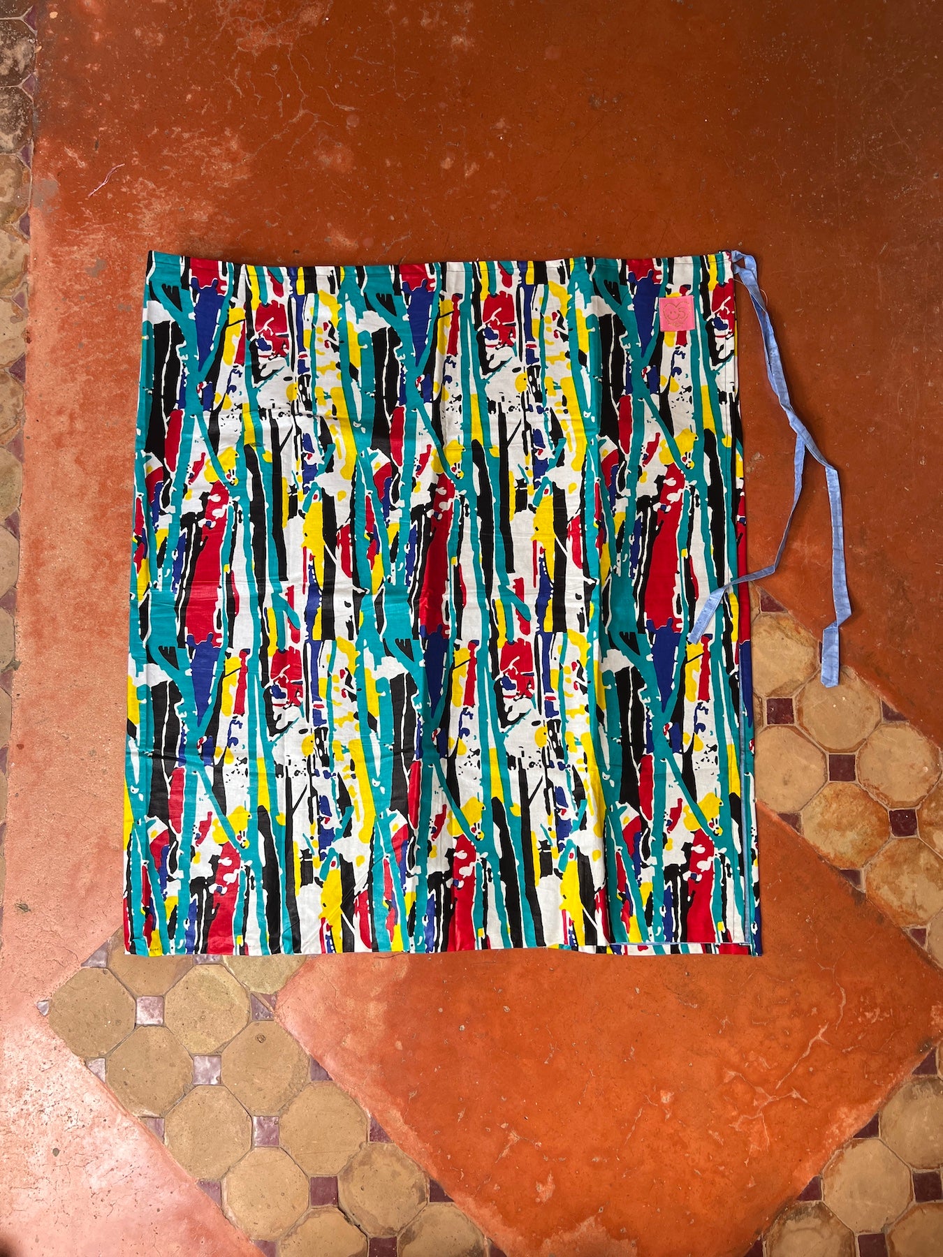 Reversible wrap skirt (Wax x Wakh) *Long