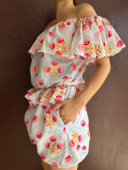 Frill Jumpsuit (Size M/L) / Short